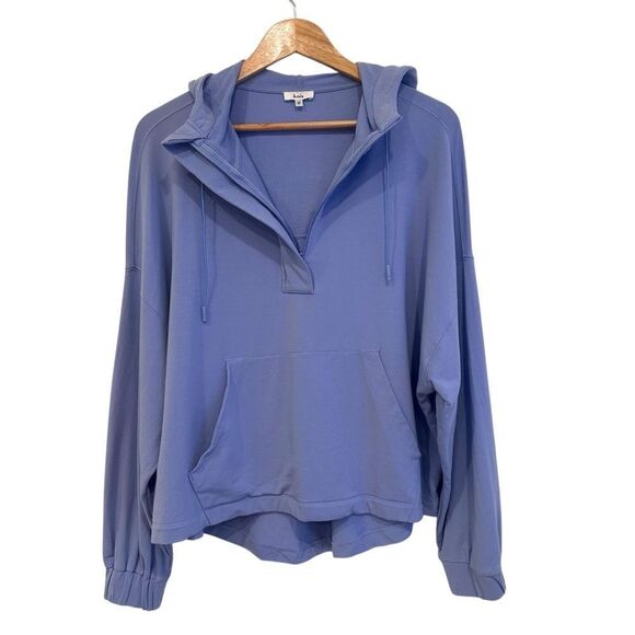 Knix Good To Go Blue Fleece Oversized Hoodie Size Medium - Picture 4 of 9